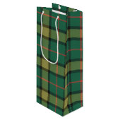 Hulst geruit wijn cadeautas (Voorkant Gekanteld)