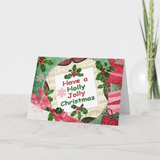 hulst heel feestdagen kaart (Voorkant)