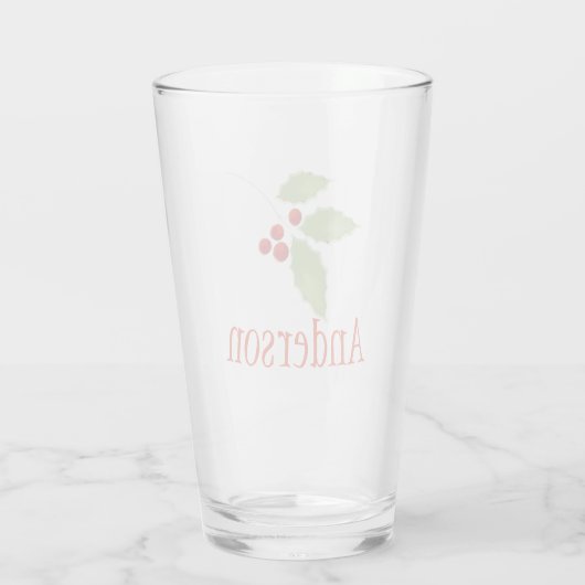 Hulst Kerst Glas (Achterkant)