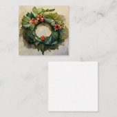 Hulst Kerstkrans Notitiekaartje (Voorkant / Achterkant)
