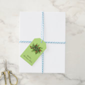 Hulst Kerstmis Cadeaubijslage Cadeaulabel (Met Touw)