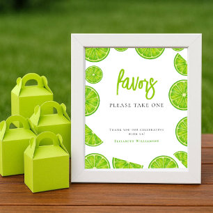 Hulst Lime Groene Bruiloft Uitnodiging Favorieten Poster