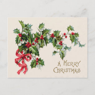 Hulst Winterbes Red Ribbon Briefkaart
