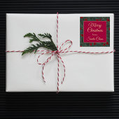 Hulstbes Kerstmis Vierkante Sticker