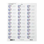 Hulstblaadjes Retouradreslabels voor 30e Verjaarda Etiket (Full Sheet)
