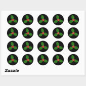 Hulstblad Ronde Sticker (Vel)