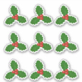 Hulstbladenset Sticker (Voorkant)
