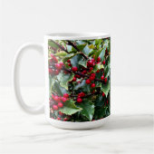 Hulstbladeren en -bessen koffiemok (Links)