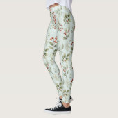 Hulstbladeren en rode bessen leggings (Links)