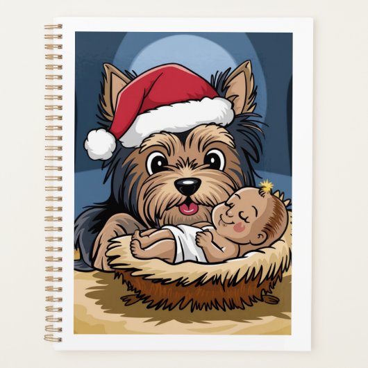 Hulstkind aanbeden door Yorkshire Terrier Planner (Voorkant)