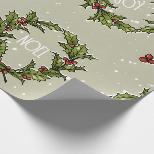 hulstkranspapier cadeaupapier (Hoek)