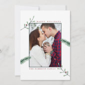 Hulsttakken Foto Kerstkaart (Voorkant)