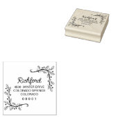 Hulsttakken Frame Kerst Retouradres Rubberstempel (Gestempeld)