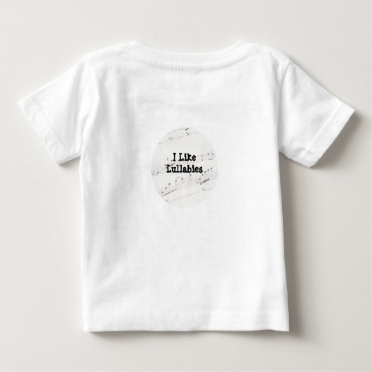 Hum Me A Tune Hummingbird Art Baby T-shirt (Achterkant)