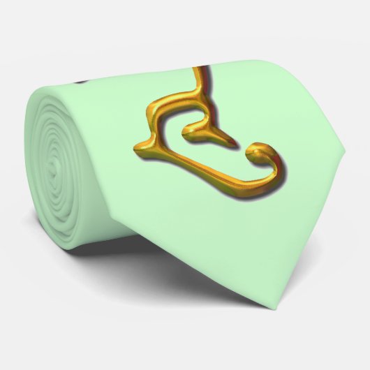 Hum - Verlichte geest - Goud Stropdas (Opgerold)