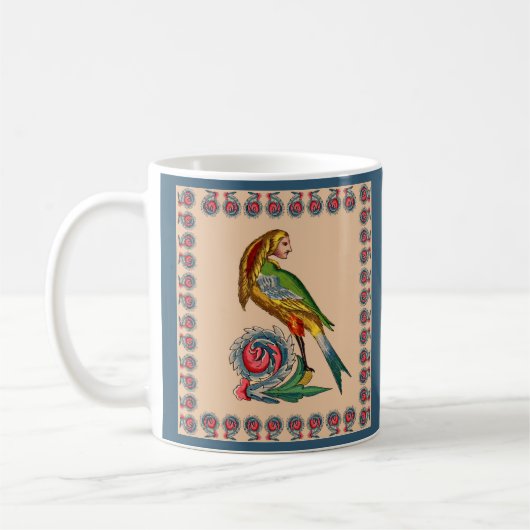 Humaan bird print koffiemok (Links)