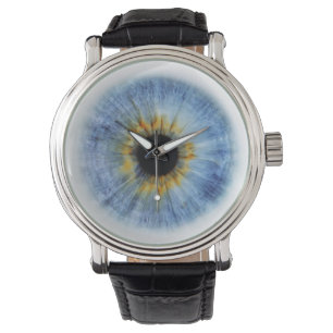 Humaan blauwe oogbal, iWatch Horloge