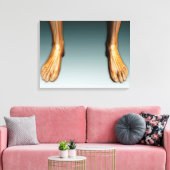 Humaan lekken en gevoel bij zenuwstelsel canvas afdruk (Insitu (Woonkamer))