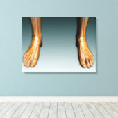 Humaan lekken en gevoel bij zenuwstelsel canvas afdruk (Insitu (Houten vloer))