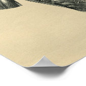 Humaan Musculair Anatomie 1902  afdrukken Poster (Hoek)