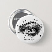  humaan oogdiagram ronde button 5,7 cm (Voorkant /achterkant)