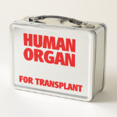 Humaan orgaan voor transplantatie (Achterkant)