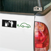 Humaan Pictogram Kamikaze brandstofverslaving Elek Bumpersticker (Op Truck)