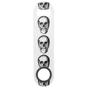 humaan schedelgezicht speed flessenopener