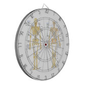 Humaan Skeleton met anatomiediagram Dartbord (Voorkant Links)