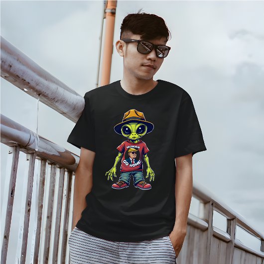 Human Alien Invasion - Grappige politieke meme T-shirt