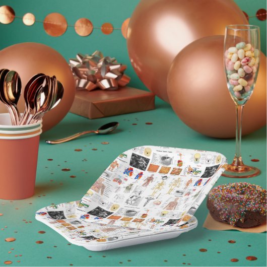 Human Anatomy Medical Chart Papieren Bordje (Multi)