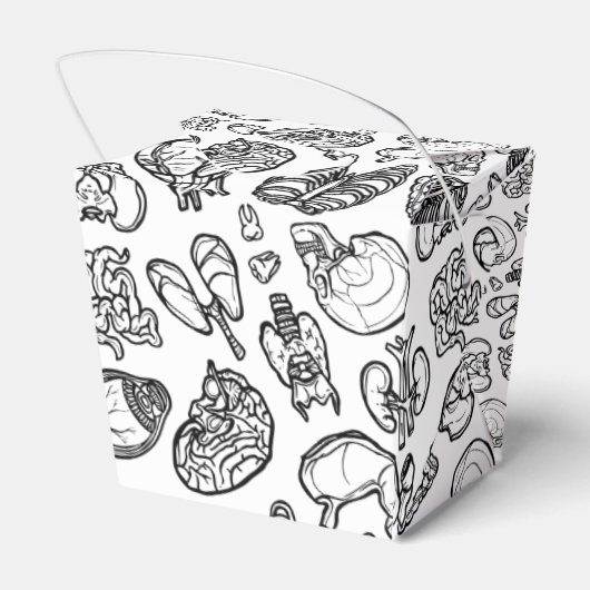 Human Anatomy Science Creepy Halloween Custom Bedankdoosjes (Achterkant)