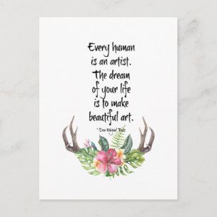 Human Artist Don Miguel Ruiz Quote Briefkaart