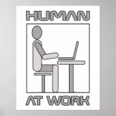 Human at Work 18 x 24 Poster afdrukken (Voorkant)