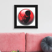 HUMAN BABY EMBRYO CANVAS AFDRUK (Insitu (Woonkamer))