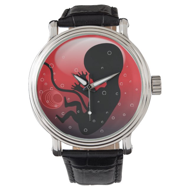 HUMAN BABY EMBRYO HORLOGE (Voorkant)