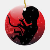 HUMAN BABY EMBRYO KERAMISCH ORNAMENT (Voorkant)