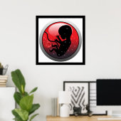 HUMAN BABY EMBRYO POSTER (Thuiskantoor)