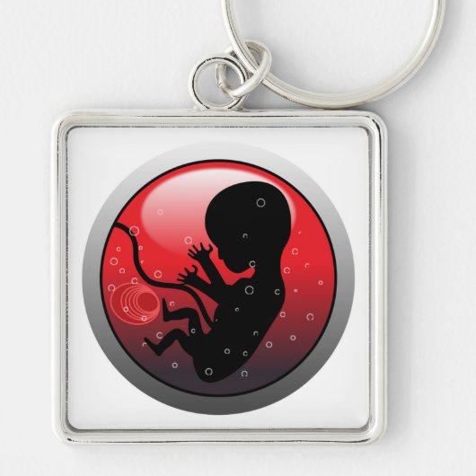 HUMAN BABY EMBRYO SLEUTELHANGER (Voorkant)