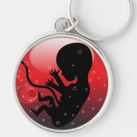 HUMAN BABY EMBRYO SLEUTELHANGER (Voorkant)