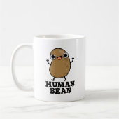 Human Bean Funny Human Being Pun Koffiemok (Links)