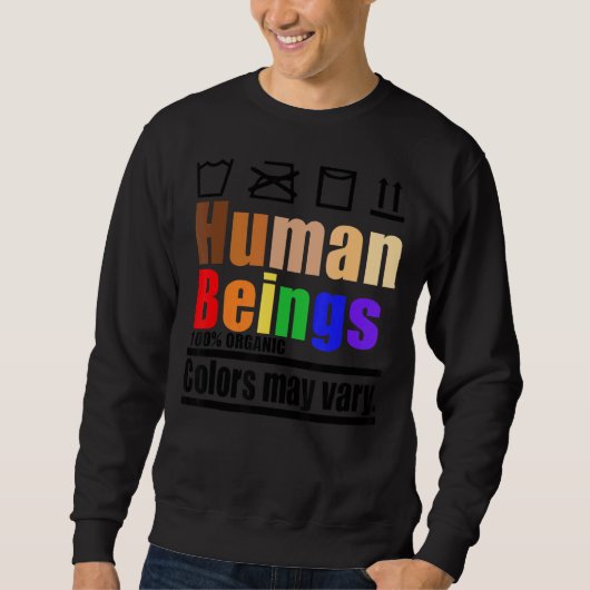 Human Beings Care Label LGBTQ Pride Maand Blm Equa Trui (Voorkant)