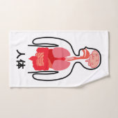 human body in Japanese Kanji Handdoek (Handdoek)