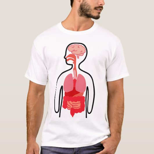 human body in Japanese Kanji T-shirt (Voorkant)
