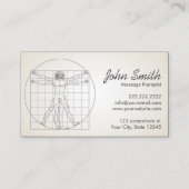 Human Body Massage Therapist Appointment Card Afsprakenkaartje (Voorkant)