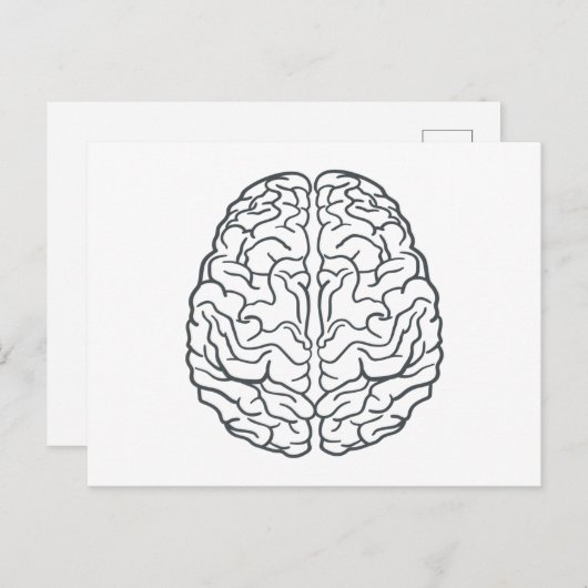 Human Brain Briefkaart (Voorkant / Achterkant)