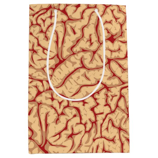 Human Brain | Creepy Brains Galore Funny Halloween Medium Cadeauzakje (Voorkant)