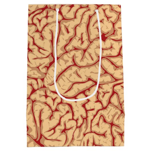 Human Brain | Creepy Brains Galore Funny Halloween Medium Cadeauzakje (Achterkant)