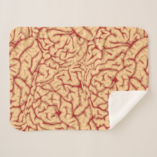 Human Brain | Creepy Brains Galore Funny Halloween Sherpa Deken (Voorkant (horizontaal))