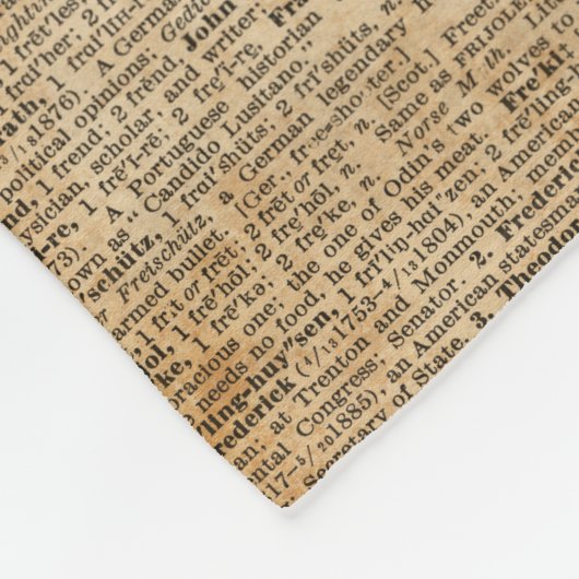 Human Brain  Illustratie Dictionary Art Fleece Deken (Hoek)